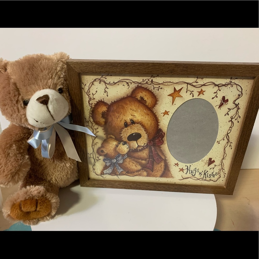 Hugs & Kisses Teddy Bear Frame